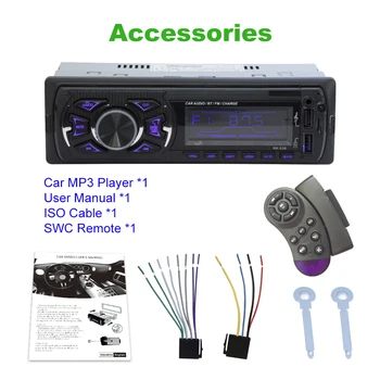 AMPrime Autoradio 1din avtoradio Bluetooth 1 din avtomobilski stereo sistem Predvajalnik, Telefon, AUX, MP3, FM/USB/Radijskim Daljinskim upravljalnikom Za telefon Car Audio