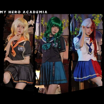 Anime Moj Junak Univerzami, Cosplay Kostume Midoriya Izuku Bakugou Katsuki Šolske Uniforme, Obleke JK Obleko, Krilo