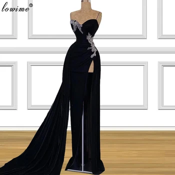 Arabski Black Letnik Večerne Obleke Dolgo morska deklica Večerne Formalno Dubaj Slaven Obleke Za Ženske 2021 вечернее платье