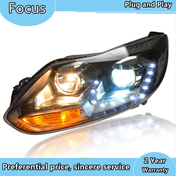 Avto Styling LED luči Za ostrenje 2012 2013 Bifocal objektiv H7 xenon glavo svetilke Za Focus LED luči DRL avto styling