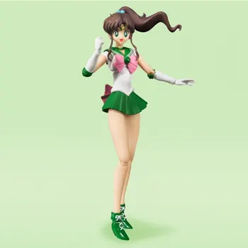 BANDAI Sailor Moon Makoto Kino SHF Anime Hobiji Model Zbirateljske Igrače Akcije Slika Model Lutke Igrače Otroci Darila