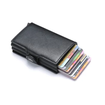 BISI GORO Blokiranje RFID Denarnice ID Kartico Primeru nove Kreditne kartice Sim Denarnice Poslovnih Denarnice Unisex MetalAluminium Potovalni Torbici