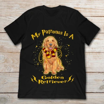 Blagovne znamke Moj Patronus Je Zlati Prinašalec T-SHIRT MenShort Rokav T-Shirt