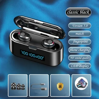 Bluetooth slušalke 9D Hifi Stereo bluetooth slušalke gibanje brezžične slušalke nepremočljiva auriculares bluetooth čepkov 5.0