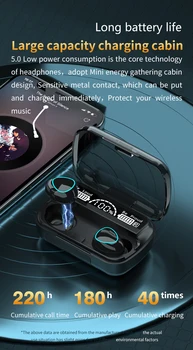 Bluetooth Slušalke TWS Brezžični Blutooth5.0 Slušalke Za Prostoročno Uporabo Slušalke Športne Čepkov Gaming Slušalke Telefon Za Iphone, Samsung