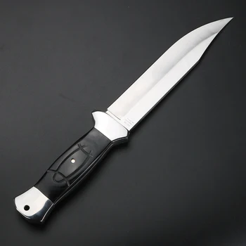 Celotno Tang Fiksno Rezilo Ravne Noži Kampiranje Lovski Nož Prostem Preživetje Noži Jungle Adventure Orodje z Najlon Tulec