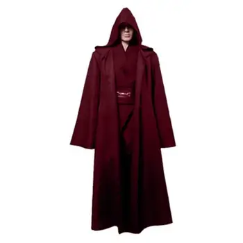 Darth Vader Cosplay Oblačila Terry Jedi Črno Haljo Star Wars Jedi Knight Hoodie Plašč Halloween Cosplay Kostum Cape Za Odrasle