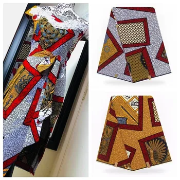 Debelo! 2020 Visoke Kakovosti Afriške Tiskanje Tkanine Ankara Original Pravi Tissus Vosek Nigerijski Slog 6 Metrov/kos Bombaž