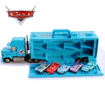 Disney Pixar 3 Stric McQueen in Chick Hicks tovornjak model lahko sprejme avtomobilov prevoz kontejnerjev tovornjak za igrače otroke, igrače darilo