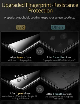 ESR Zaščitnik Zaslon za iPhone XS XR XS Max Stekla Film 3X Močnejši Kaljeno Steklo Zaščita za Apple iPhone X XS XR XS Max