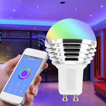 GU5.3 E14 B22 E27 GU10 LED WiFi Žarnica Brezžični Glasovni Nadzor RGB Zatemnitev Smart Žarnice rgb svetilka smart žarnice pametnega doma žarnice