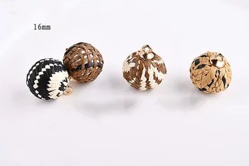 Han Chao Chao tkane vezavi DIY kroglice uhani, uhani, ročno pribor pribor, obesek materialov