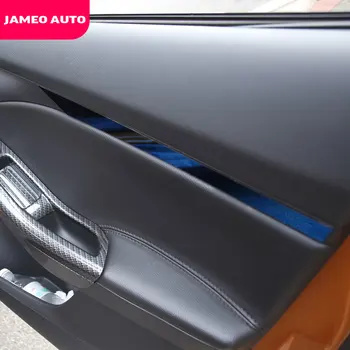 Jameo Auto iz Nerjavečega Jekla Avto Styling Notranja Vrata Nalepke Armrest Okrasni Pokrov Nalepke za Ford Focus 3 4 MK3 MK4 2012-2018