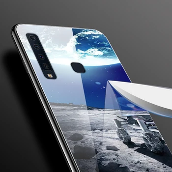 Kaljeno Steklo Primeru Telefon Za Samsung J4 Plus Primeru Silikonski Zadnji Pokrovček Za Samsung Galaxy J4+ 2018 Primeru J 4 Plus J6 2018 J6 Plus