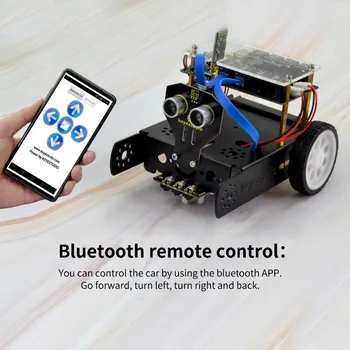 Keyestudio KEYBOT Kodiranje Programiranje Izobraževanja Robot Komplet + Uporabniški Priročnik Za Arduino STEBLO Grafično Programiranje