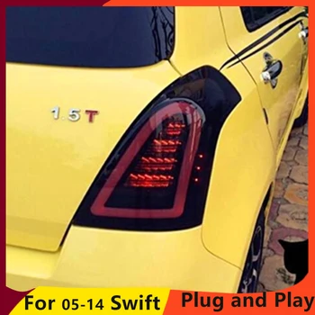 KOWELL Avto Styling za Suzuki Swift zadnje luči 2005-Swift Zadnje Luči DRL+Vključite Signal+Zavora+Povratne auto Dodatki