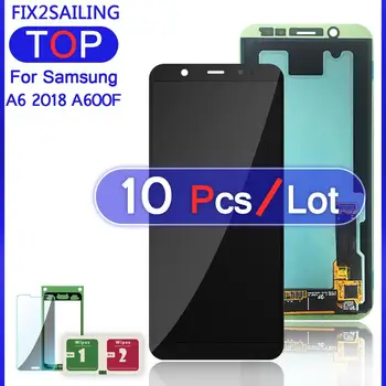 Lcd Samsung Galaxy A6/A6 Plus A6+ 2018 A600F A600FN A605F AMOLED Zaslon LCD na Zaslonu na Dotik Zamenjava Skupščine