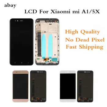 LCD Za XiaoMi Mi A1 LCD Zaslon Za XiaoMi 5X/A1 LCD-zaslona Sklop Zaslona na Dotik Plošče Nadomestni Deli