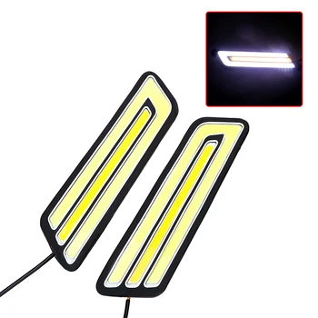 LEEPEE 1 Par LED Avto DRL Vključite Signal Svetilke Dnevnih Luči za Meglo Lučka Prilagodljiv Vzvratno Luč Avto-styling Nepremočljiva COB