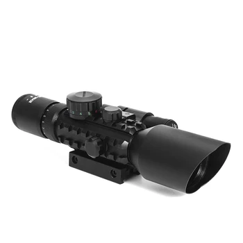 Lov pogled 3-10x42EG Taktično Optika Reflex Sight Riflescope Picatinny Weaver Zelena Rdeča Pika Gori Z Lasersko Puško Videz