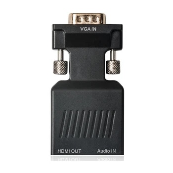 LS VGA Moški HDMI Ženski Pretvornik z Zvočno kartico, Kabli, 720/1080P za HDTV Monitor Projektor Prenosni RAČUNALNIK TV-Polje, PS 3 4