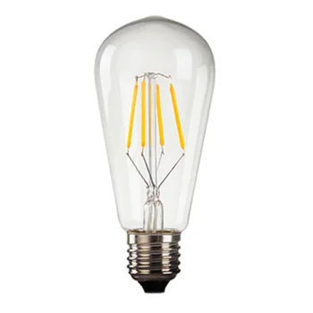 LukLoy Edison ST64 LED Jasno Žarnice Vir Svetlobe, 4W 6W 8W Toplo Rumeno Retro Edison Žarnica Ustvarjalne Umetnosti Žarnice
