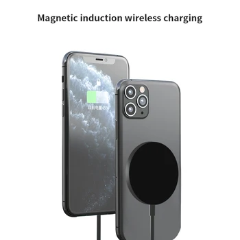 Magnetni Brezžični Polnilnik Za iPhone 12 Pro Max 12 Mini 12 Pro Polnilnik Hitro Polnjenje Dock Primeru Brezžično Polnjenje Pokrov