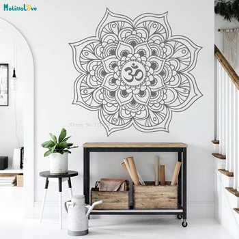 Mandala vinilna om Simbol Nalepko Domov Dekoracijo Umetnosti Vinil Inspirativno Motivacijske Joga Studio se Sprostite Plakat YT4058