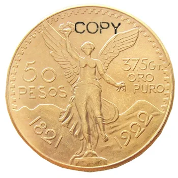 Mehika 1922 pozlačeni 50 Peso pozlačeni kopija kovanca