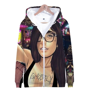 Mia Khalifa dame hoodie modnih oblačil zadrgo hoodie ženske majica dekleta 4XL Harajuku 3D hip hop street nositi suknjič vrhovi