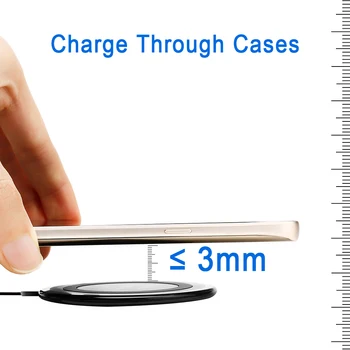 Mini QI Brezžični Hiter Polnilec Za iPhone 8 Plus X XS MAX XR 11 Pro Samsung Galaxy S10 S8 S9 Opomba 10 9 10W Indukcijsko Polnjenje Pad