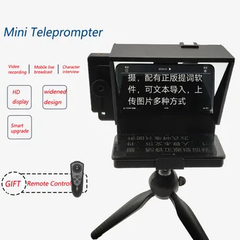 Mini Teleprompter Prenosni Inscriber Mobilne Teleprompter Artefakt Video Z Daljinskim upravljalnikom za Telefon in DSLR Snemanje