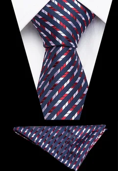 Moda za Moške Svile Kravato Žep Kvadratnih Nabor Prugasta Paisley Neckties svate Poslovnih Vratu Vezi 8 CM Handkerchief