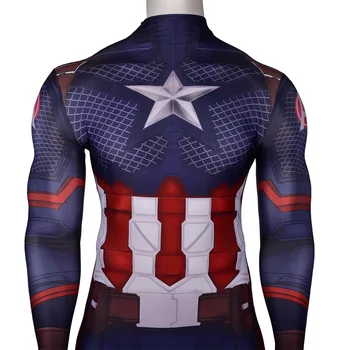 Moive Captain America Kostum Cosplay Steven Rogers Celoten Sklop Halloween Carnival Superheroj Kostum Za Odrasle/Otroci