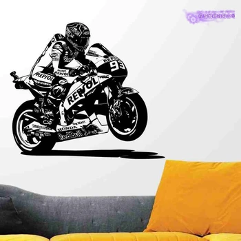 Moto GP motorno kolo Dirke Nalepke Marc Marquez Nalepko Vozilo Plakati Vinyl Steno Pegatina Dekor Zidana