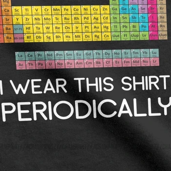 Moški Majica S Kratkimi Rokavi Nerd T Shirt Nosim To Majico Občasno Periodnega Sistema Elementov Vintage T-Shirt Tees Čisti Bombaž Velika Velikost