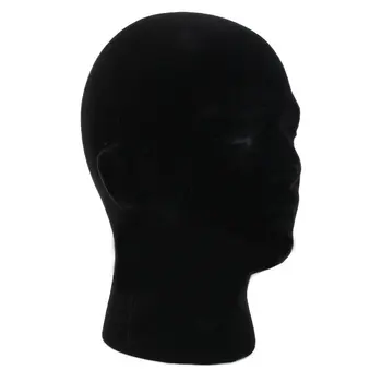 Moški Stiropora Pene Manekenka Manikin Glavo Model Lasulje Očala Kapa Display Stojala Črna