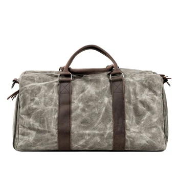 MUCHUAN Preprost potovalna torba za moške platno, velika zmogljivost torbici Messenger bag fitnes retro torba kratke razdalje potovanja torba moški