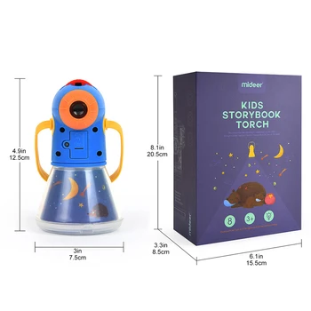 Multi-funkcijo Storybook Baklo Projektor Kaleidoscope Tri-v-enem Zvezdnato Spalna Lahka Otroška Igrača Noč Svetlobe