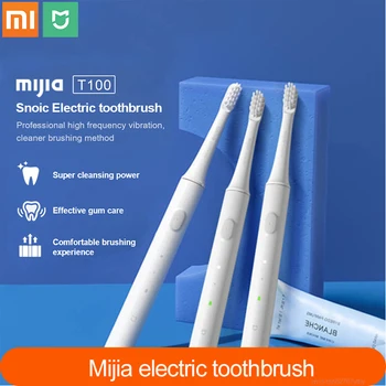 Najnovejši Xiaomi Mijia T100 Mi Pametna Električna Zobna Ščetka Prvotno 2 Hitrost Xiaomi Sonic Zobna Ščetka Zob Oral Care Pas Opomnik