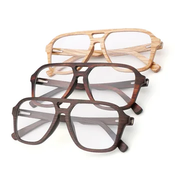 Naravnega Lesa očala Okvir za Moške Lesene Ženske Optična Očala z Jasno Objektiv z ohišjem, ki je 56336