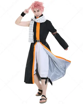 Natsu Dragneel Cosplay Fairy Tail Cosplay Moških Halloween Kostum