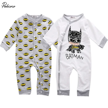 Newborn Baby Dekleta Fant Batman igralne obleke Playsuit En kos Obleke 0-18 M