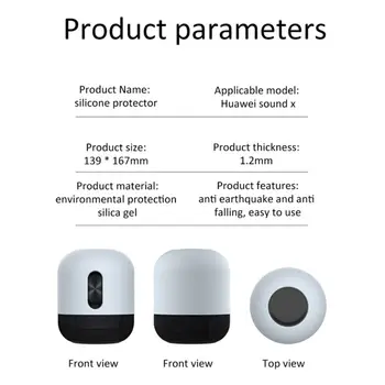 Novi Silikonski Pokrov Anti-padec Zaščitna Primeru Polne Lupini za Huawei Zvok X Bluetooth Zvočnik