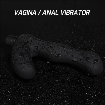 Odraslih Erotično Sex Igrače Unisex Analni Vibrator 10 Hitrosti Silikonski Vagino In Klitoris Massager Za Ženske, Seks Orodje Butt Plug Vibes