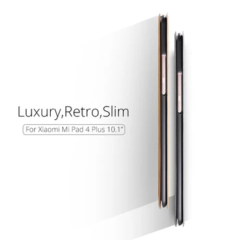Ohišje za Xiaomi Mi Pad 4 Plus 10.1 Tablet Funda Retro Slim Folio Projekcijska Stojala PU Usnje Smart Cover za Xiaomi MiPad 4 Plus Primeru