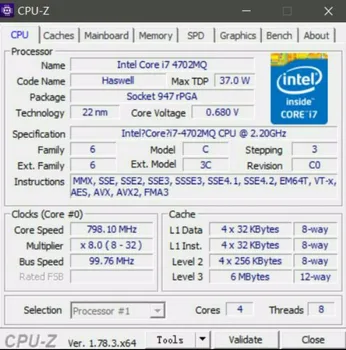 Original Intel Core I7 4702MQ SR15J PROCESOR I7-4702MQ oem procesor 2.2 GHz-3.2 GHz, L3=6M Quad core ping ladja v roku 1 dan