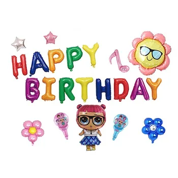 Original LOL presenečenje lutke stranka teme Baloni, dekoracija Dobave Prvotnega lol lutke balon nastavite dekle je praznovanje igrače darila
