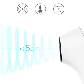 Original Xiaomi Mijia Berrcom Termometer LED Natančen Digitalni Vročina Ir Klinični Termometer, ki Niso Stik Merjenje