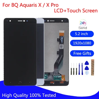 Original Za BQ Aquaris X LCD Zaslon, Zaslon na Dotik, Računalnike Mobilni Telefon Deli za BQ Aquaris X Pro Zaslon LCD Brezplačna Orodja